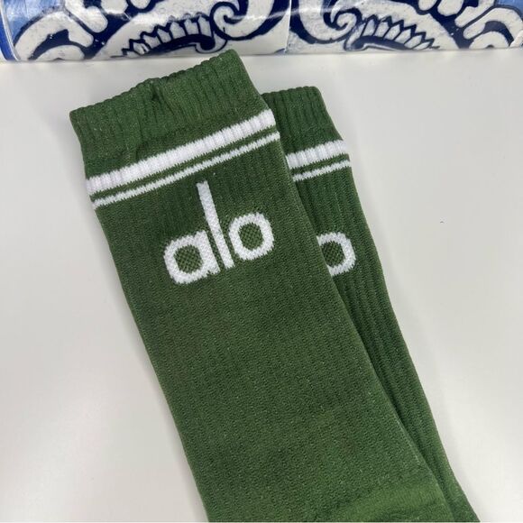 Unisex Half-Crew Throwback Sock new with tags no flaws olive green - Picture 2 of 2